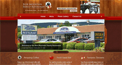 Desktop Screenshot of bluemountainfamilyrestaurant.com